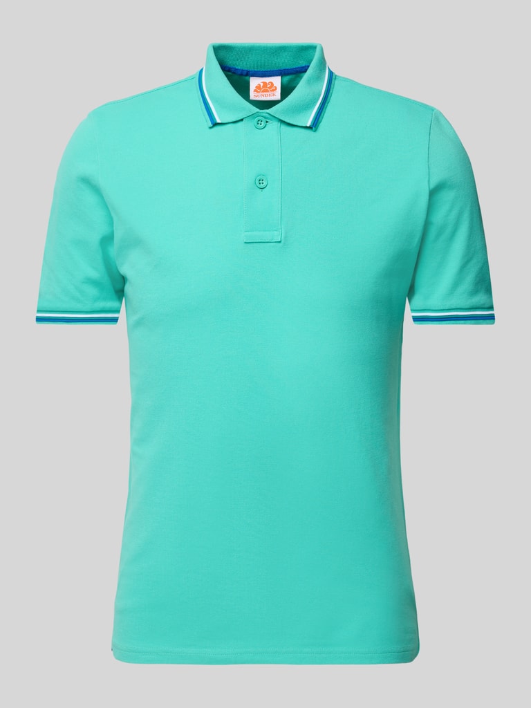 Sundek Poloshirt mit kurzer Knopfleiste Modell 'Brice' (mint