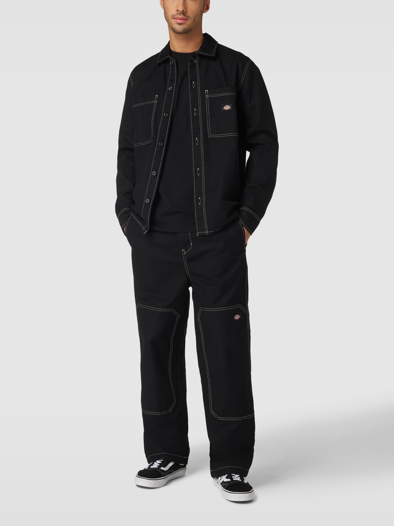 Dickies Hose mit kontrastiven Nähten Modell 'FLORALA' (black) online kaufen