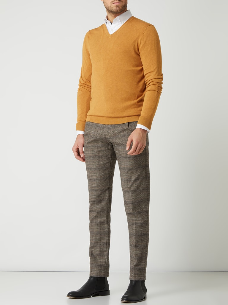 Montego Pullover mit V-Ausschnitt (senf melange) online kaufen
