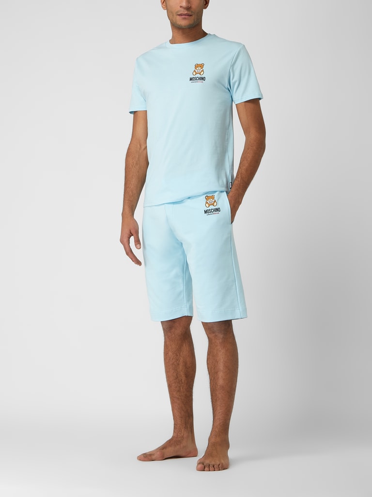 MOSCHINO BOYS BLUE SWIM SHORTS/T SHIRT SET HUM05U/HUL01K main image 0