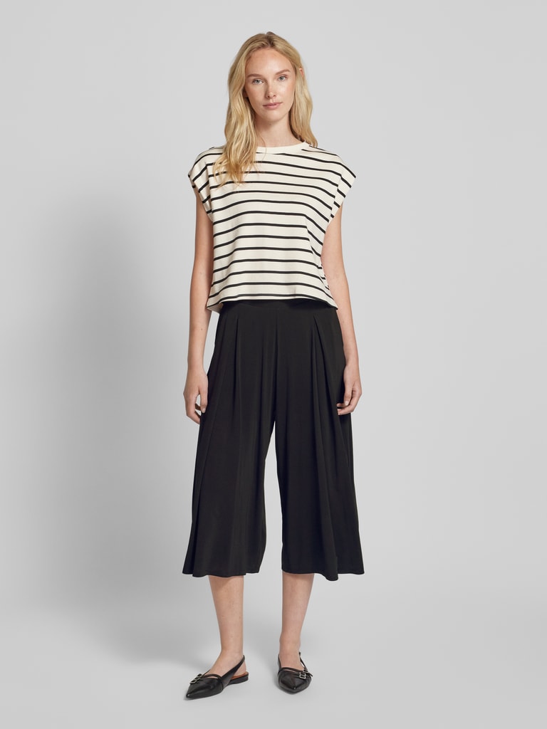 s.Oliver BLACK LABEL Wide Leg Culotte mit Kellerfalten (black) online ...