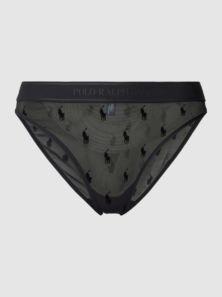 Polo Ralph LaurenSlip mit Allover-Logo-Muster in schwarz
