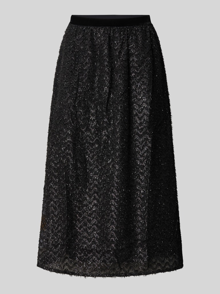 Oui Midirok met franjes in zwart online kopen P&C