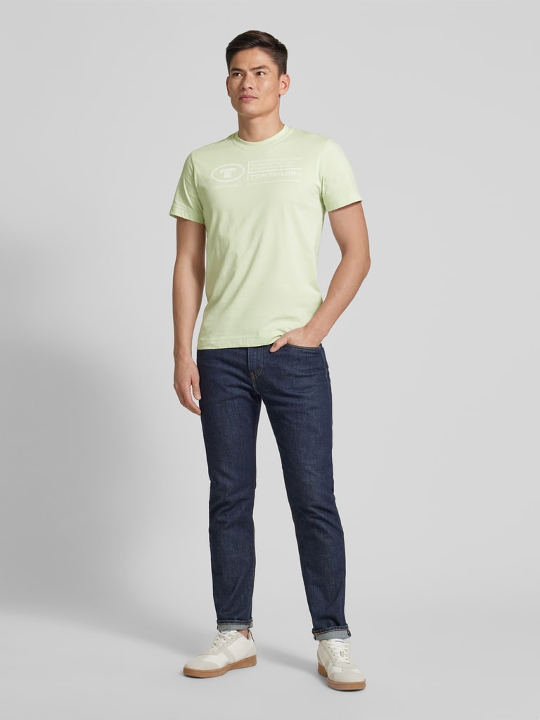 TOM TAILOR Basic T-shirt voor heren, 10899 - Tarmac Grey, L
