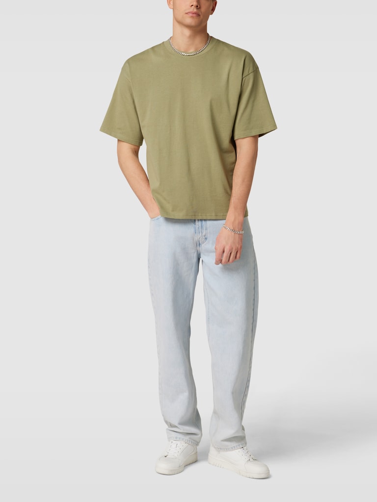 Oversized Long Sleeve Shirt with Shoulder Schiffli Detail