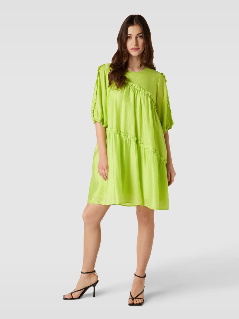 Gestuz Minikleid Mit Volants Modell Thea hellgelb Online Kaufen gestuz-minikleid-mit-volants-modell-thea-hellgelb-online-kaufen