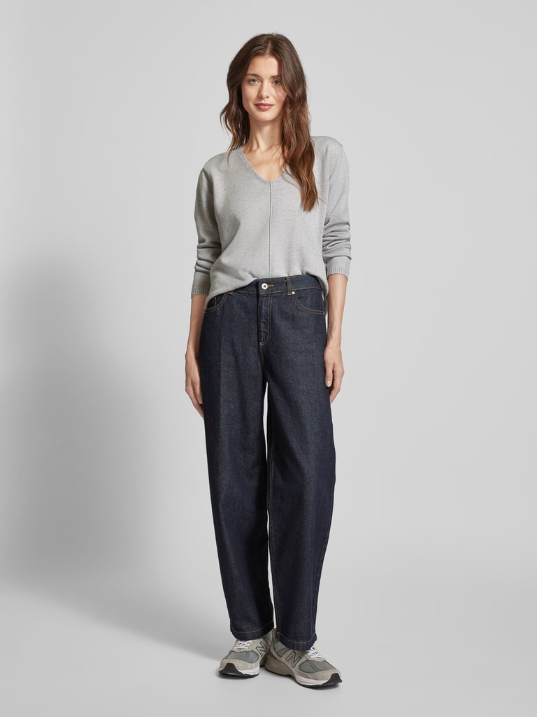 V Hals Freequent Trui Jone Freequent Trui Jone V-PU Autumn Maple