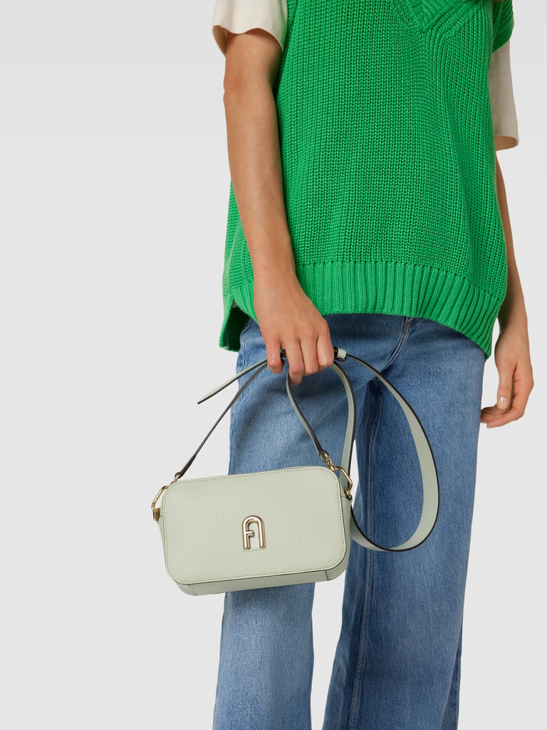 FURLA Schoudertas met labeldetail, model 'PRIMULA' in mintgroen online ...