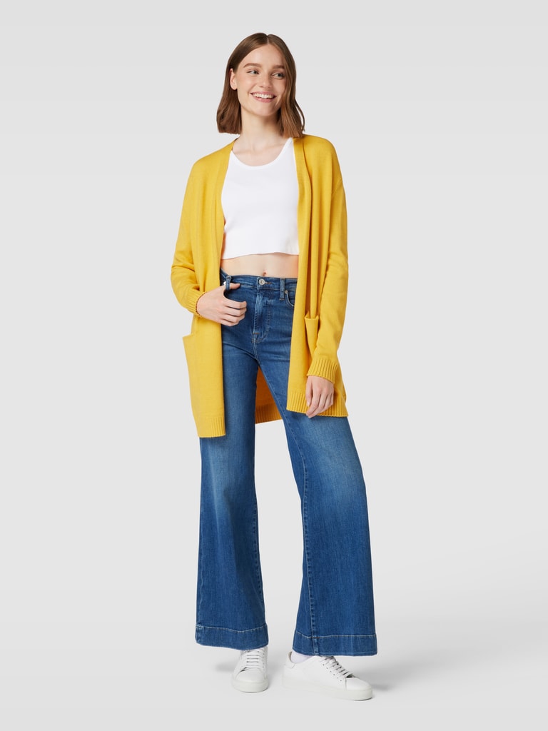 Montego Cardigan aus Viskose-Mix mit Eingrifftaschen (senf melange - Main Image