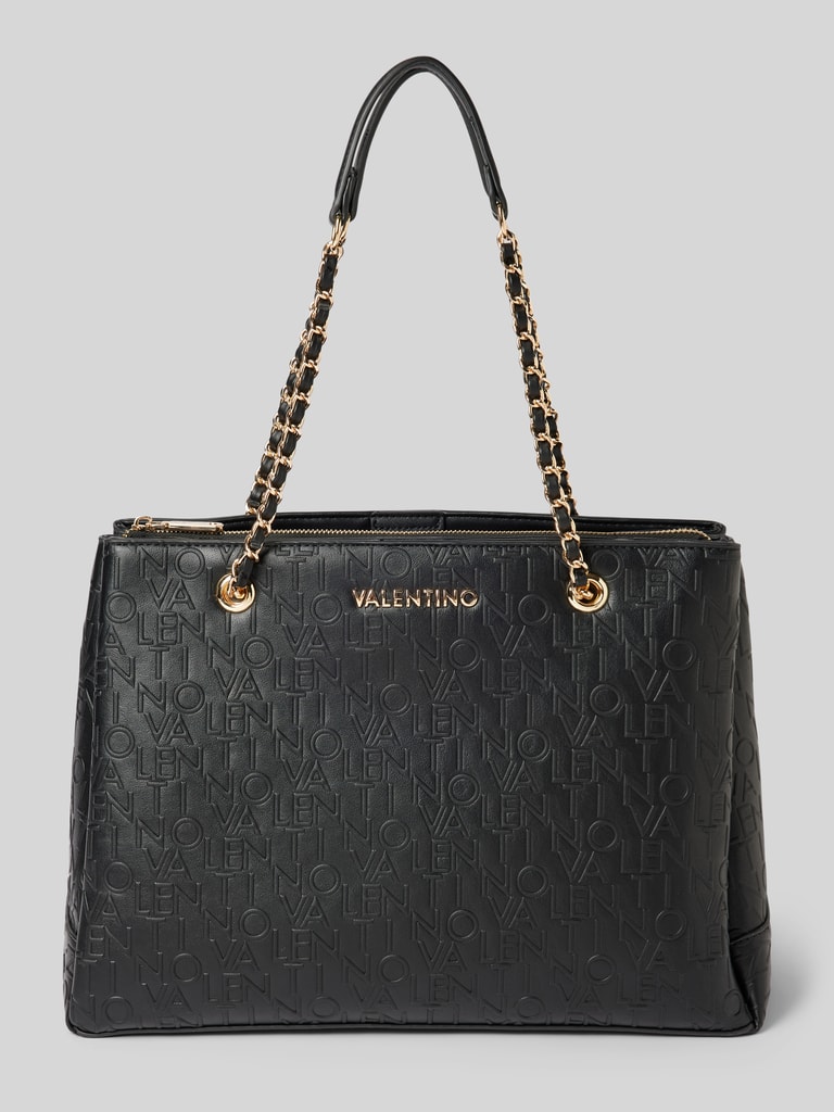 VALENTINO BAGS Handtasche mit Label Strukturmuster Modell RELAX CHAIN black online kaufen