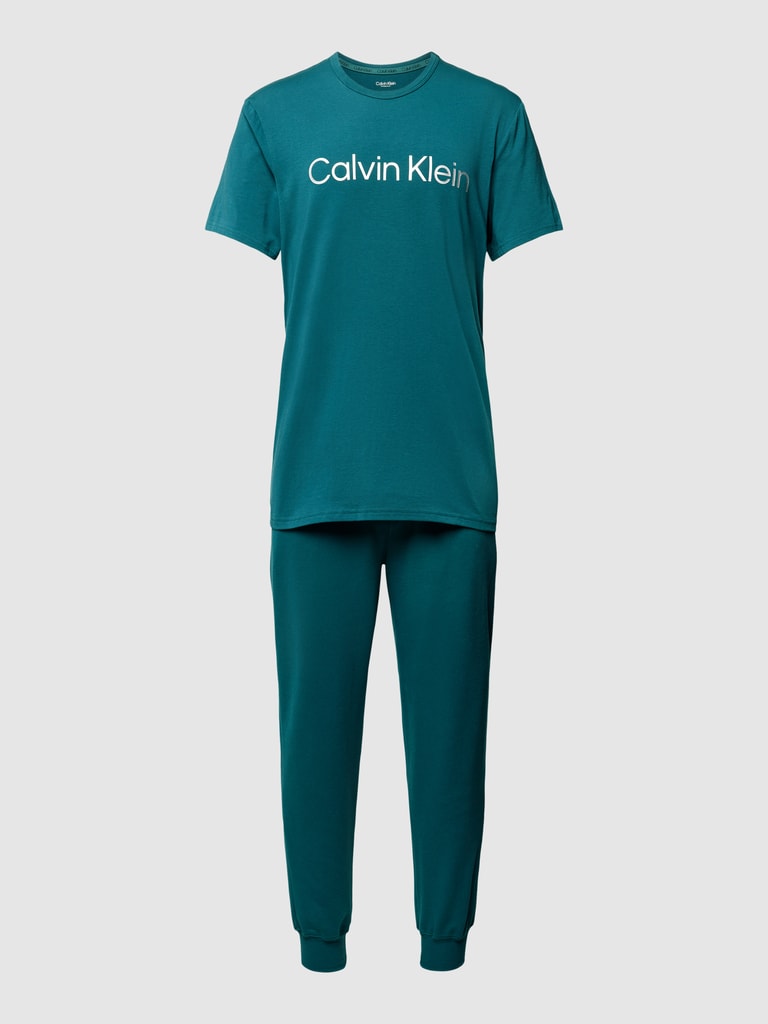 Calvin Klein UnderwearPyjama mit elastischem Logo-Bund in blau Calvin Klein UnderwearPyjama mit elastischem Logo-Bund in blau