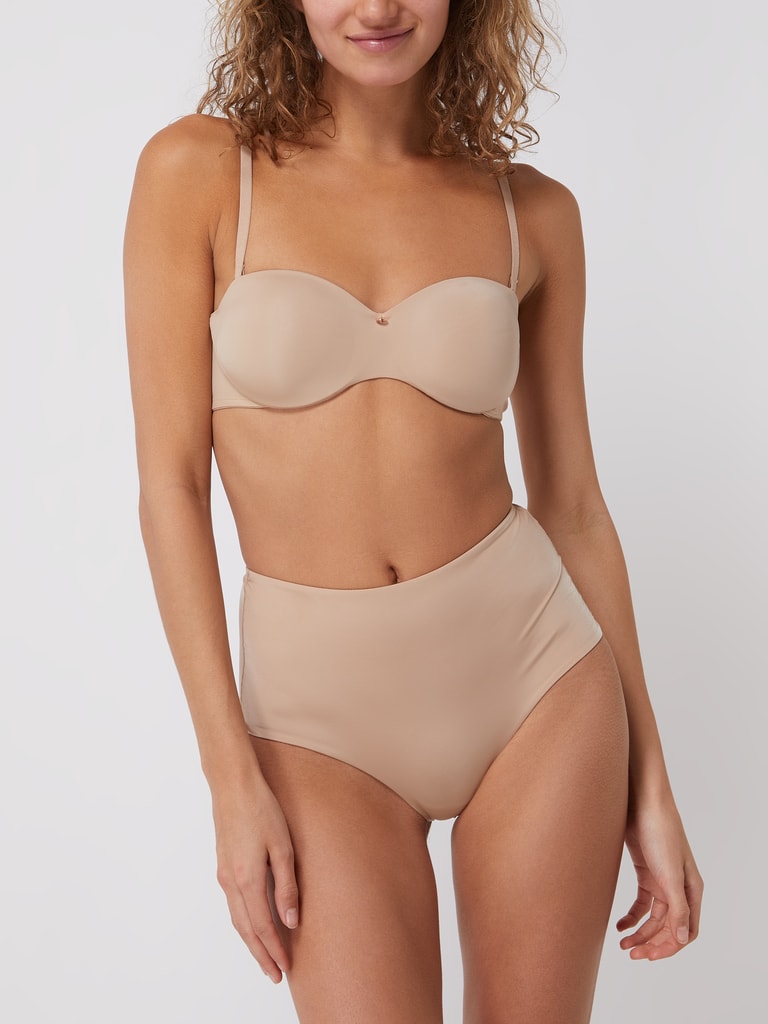 Gottex Voorgevormde bandeau badpak met afneembare bandjes • Zwart • de