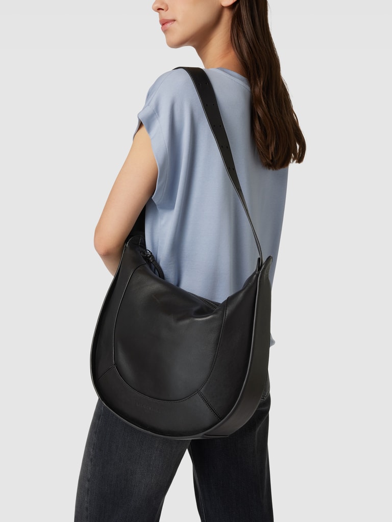 LIEBESKIND BERLIN Saddle Bag mit Label-Detail Modell 'ALMA' (rauchblau)  online kaufen