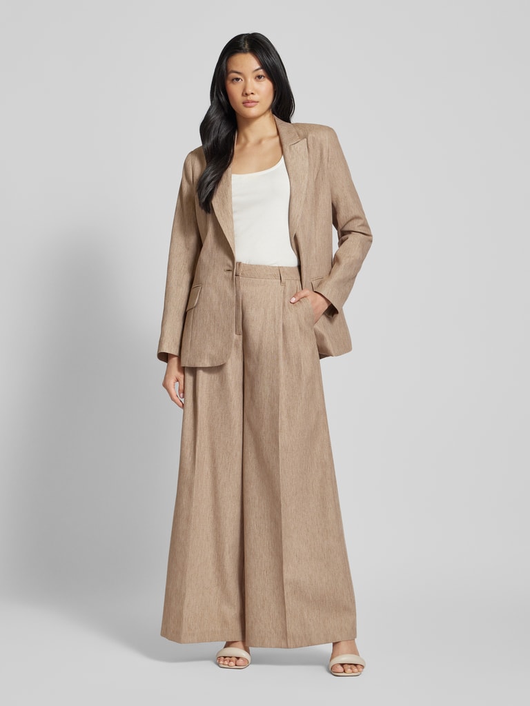 Stefanel Broek met wijde pijpen in effen design in beige online kopen | P&C Stefanel Broek met wijde pijpen in effen design in beige online kopen | P&C