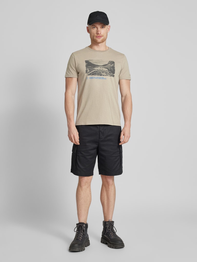 Camel Active T-Shirt Donna - Tessuto Leggero E Morbido Con Stampa - Casual Chic