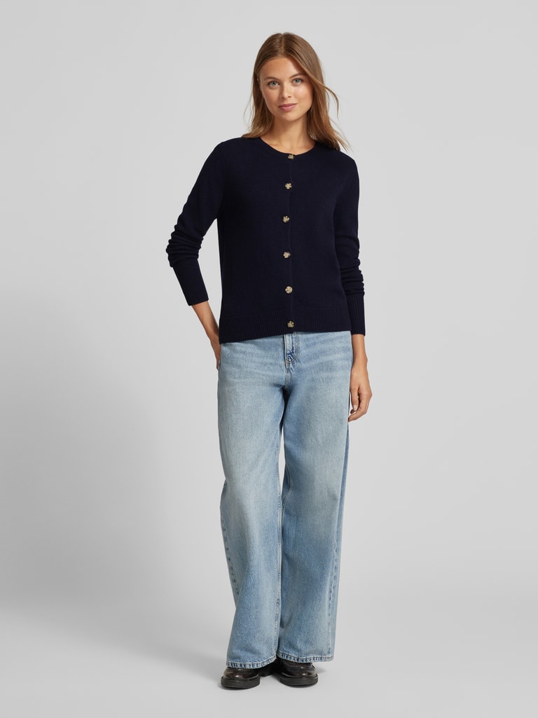 Christian Berg Woman Cardigan mit Rundhalsausschnitt und