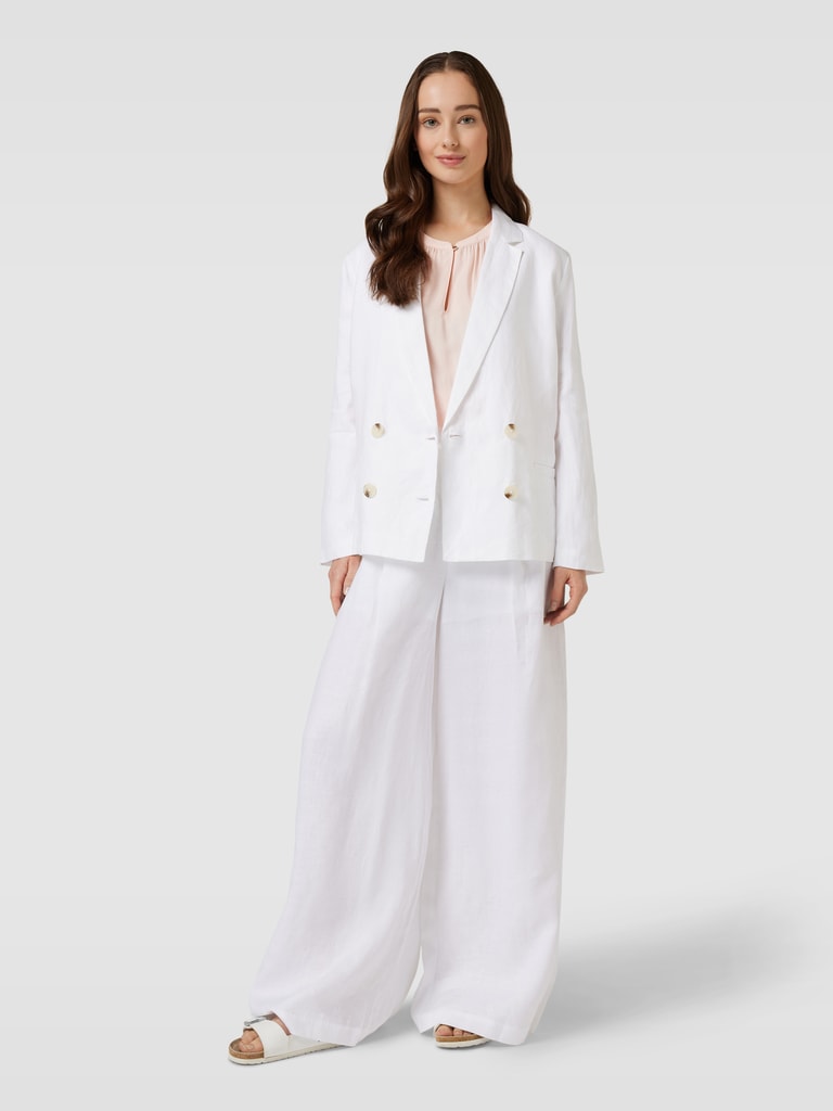 Klassieke lange trenchcoat voor dames, dubbele rij knopen, revers, lange mouwen, winddichte overjas met riem, A-blauw, XXL