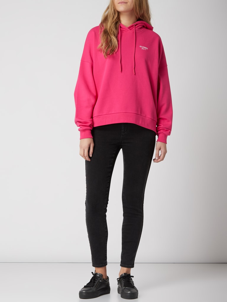 Closed Hoodie aus Baumwolle fuchsia online kaufen