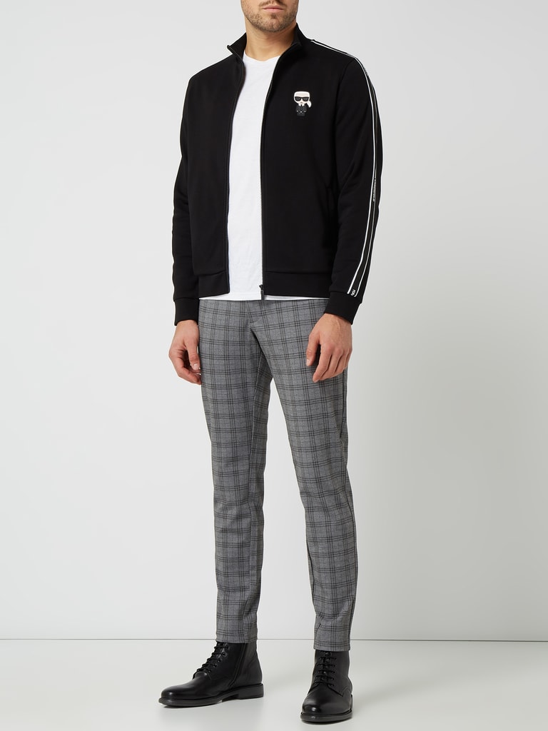 Karl Lagerfeld Sweatjack Met Logodetail In Zwart Online Kopen P C