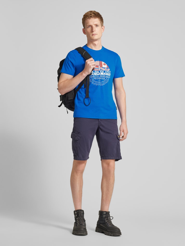 Napapijri Azzurro Cotton Men's T-Shirt