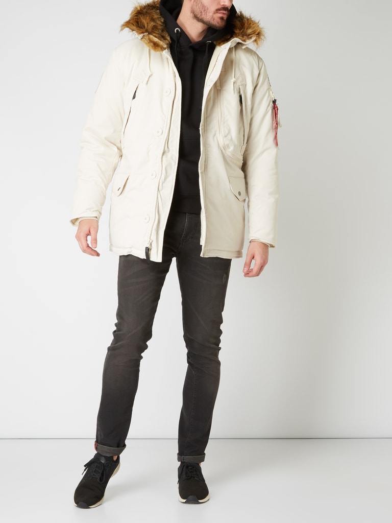 Alpha industries polar jacket off white best sale