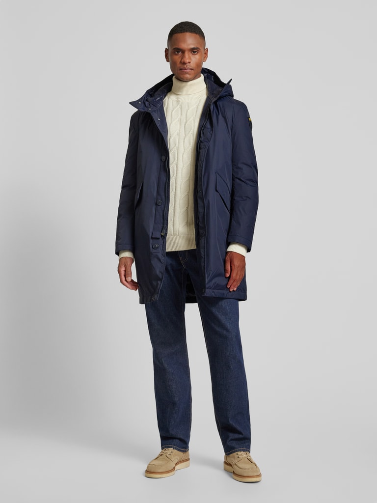 Blauer Daunenmantel Eisblau Kapuze Blauer Usa Damen Steppjacke