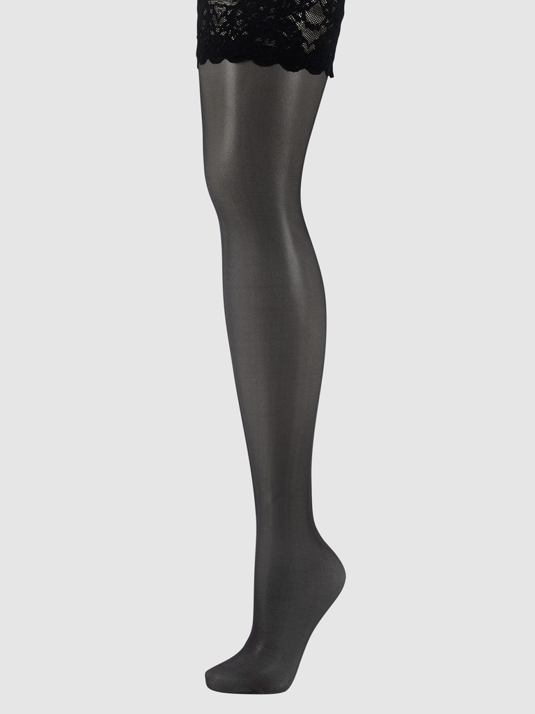 Wolford Stayups mit Spitze Modell 'Satin Touch' (marine) online kaufen