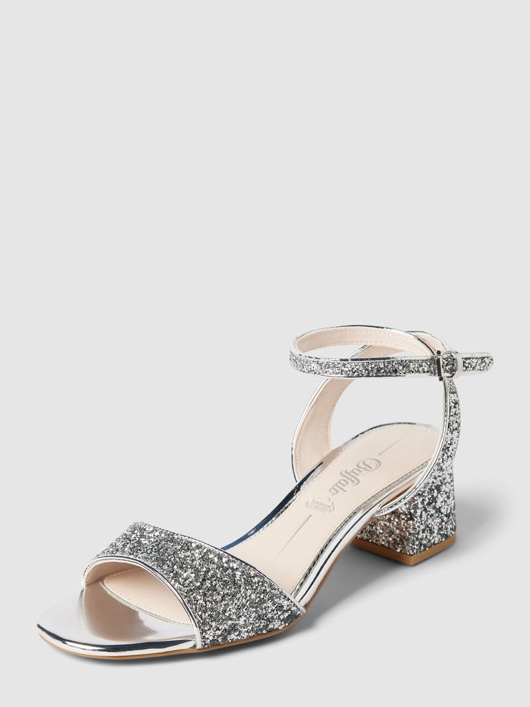 Buffalo Sandalette mit Paillettenbesatz Modell 'RAINELLE' (silber