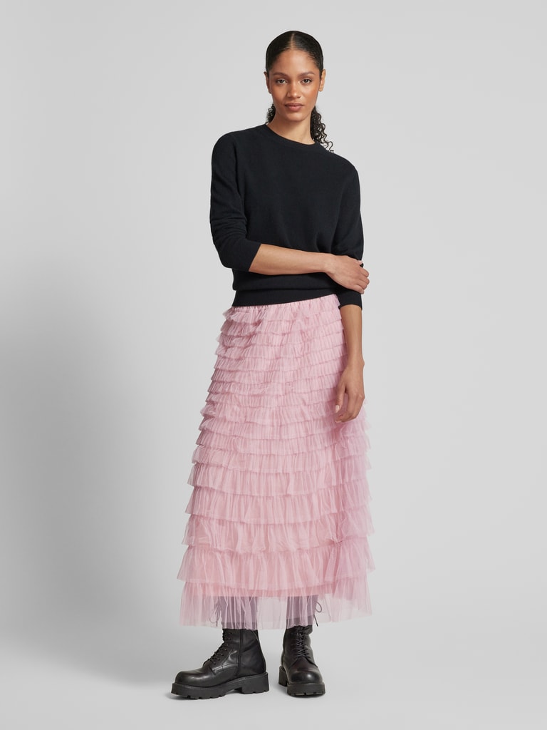 Vero Moda Maxi-Rock mit geschichteten Volants Modell 'NAJA' (rosa ...