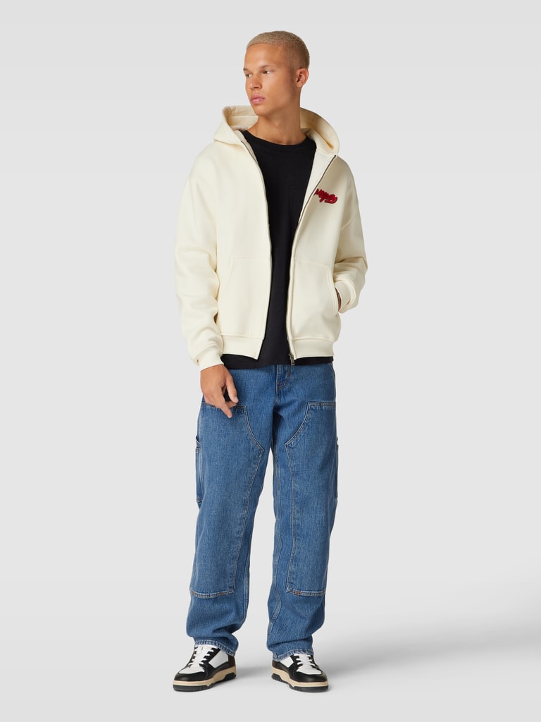 Multiply Apparel Sweatjacke mit Kapuze und Eingrifftaschen  