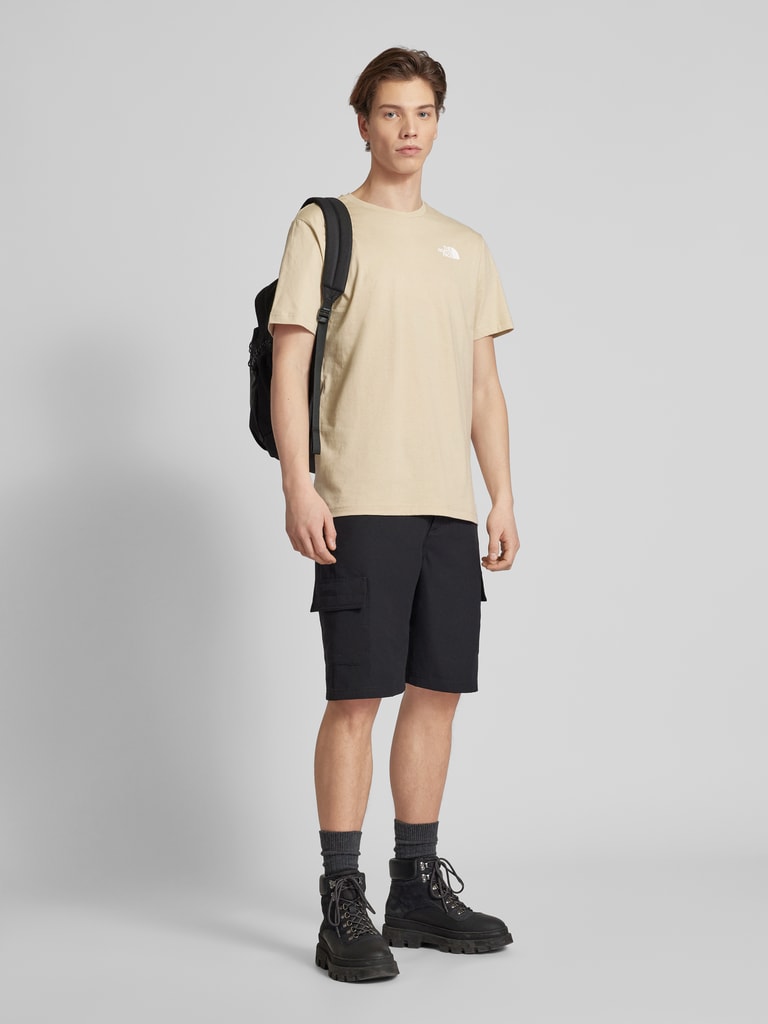 The North Face T-Shirt mit Label-Print Modell 'REDBOX' (beige) online ...