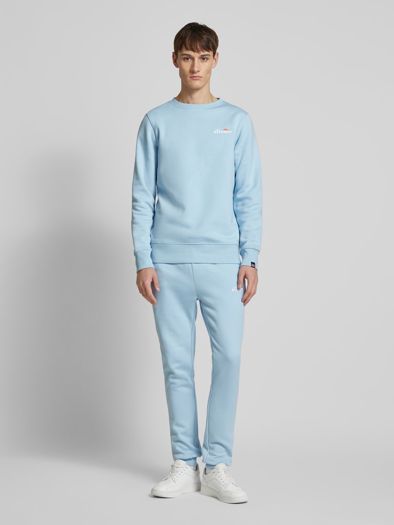 Ellesse Sweatshirt mit Label-Stitching Modell 'Fierro' (hellblau