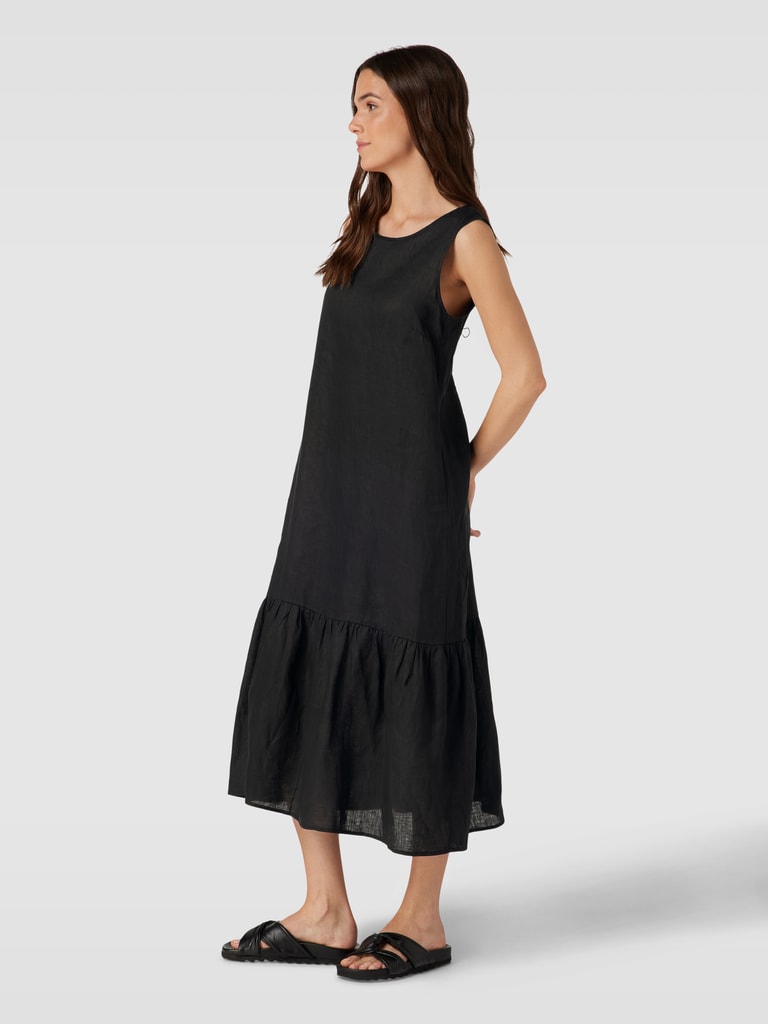 OPUS Midi-jurk van viscose, model 'Wicy palm leaves' in zwart online kopen | P&C