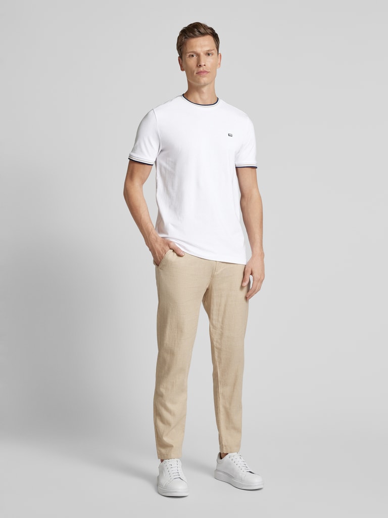 Pistole Boutique Herren Weiß Tailliert "Chest Sketch Flying