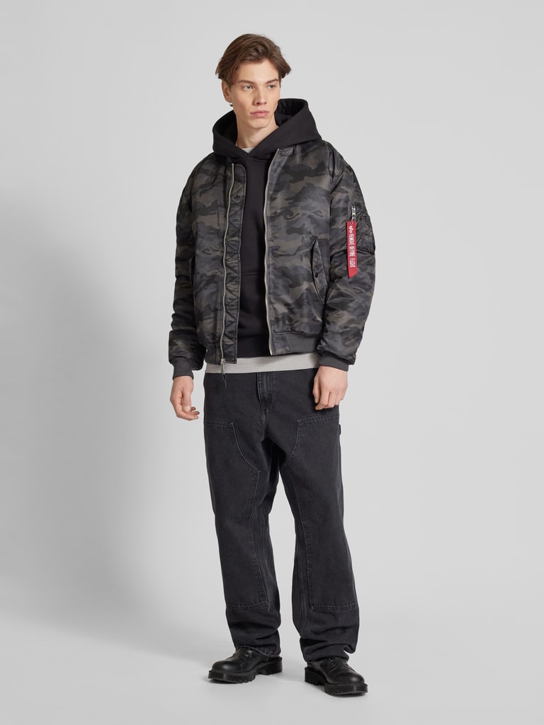 alpha bomberjacke lang