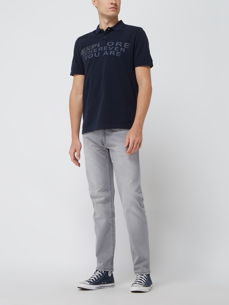 10179 Camel Polo Neck T-Shirt