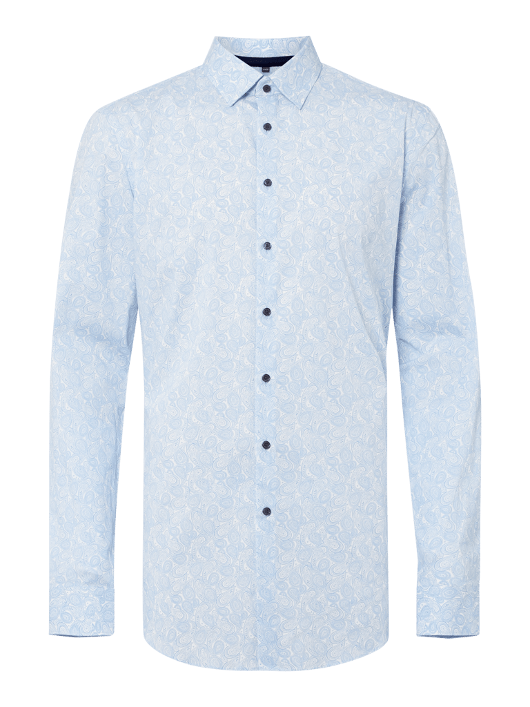 Jake*s Slim Fit Freizeithemd mit extra langem Arm (bleu) online kaufen