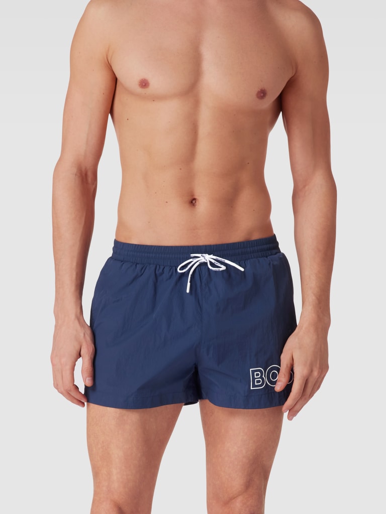BOSS Herren Badeshorts Mooneye - Quick-Dry Badehose Für Strand & Pool