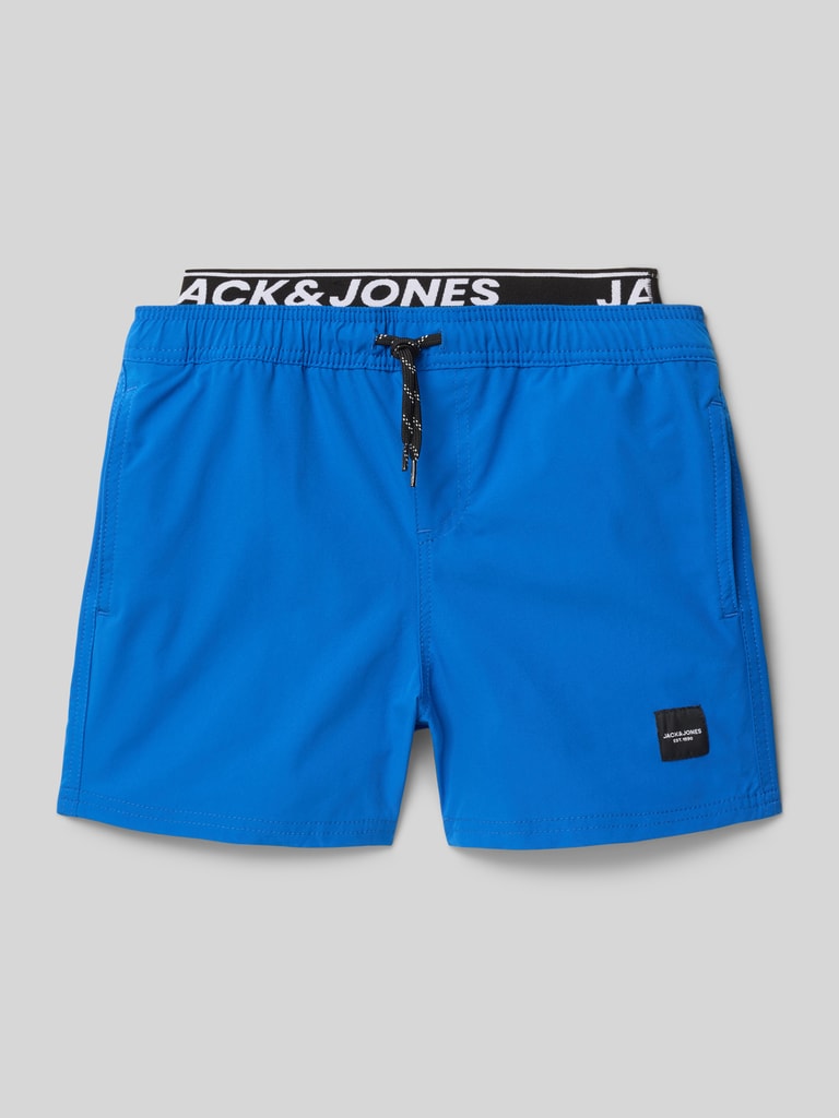 JACK & JONES Maui JJSWIM Zwembroek voor heren, lange zwemshorts, dubbele tailleband, korte broek, zwembroek, shorts, zwart, blauw, koraal, S, M, L, XL, XXL, 3XL, 3XL