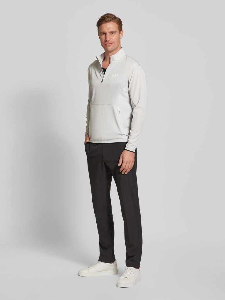 EA7 Emporio Armani Sweatshirt mit Stehkragen Modell 'VENTUS