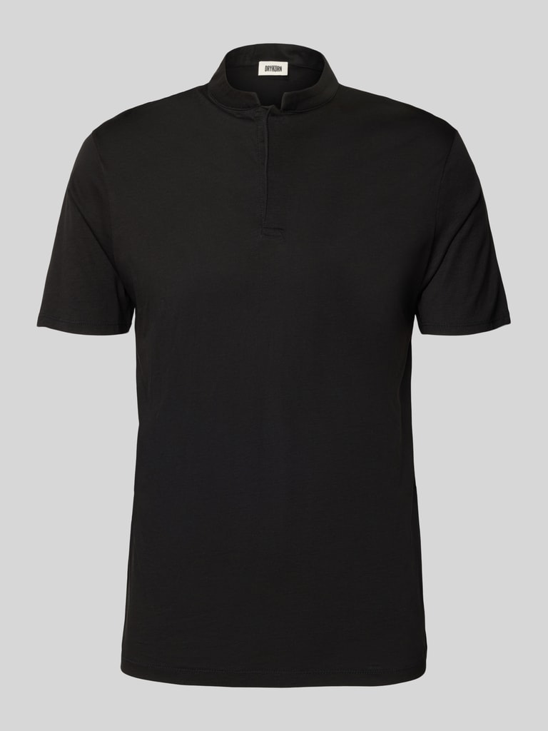 Leif Nelson - Shirt men for sports and outdoor | sports shirt men's short sleeve & slim fit t-shirt | part of men's sportswear | stand-up collar T-shirt | Activewear & Gym