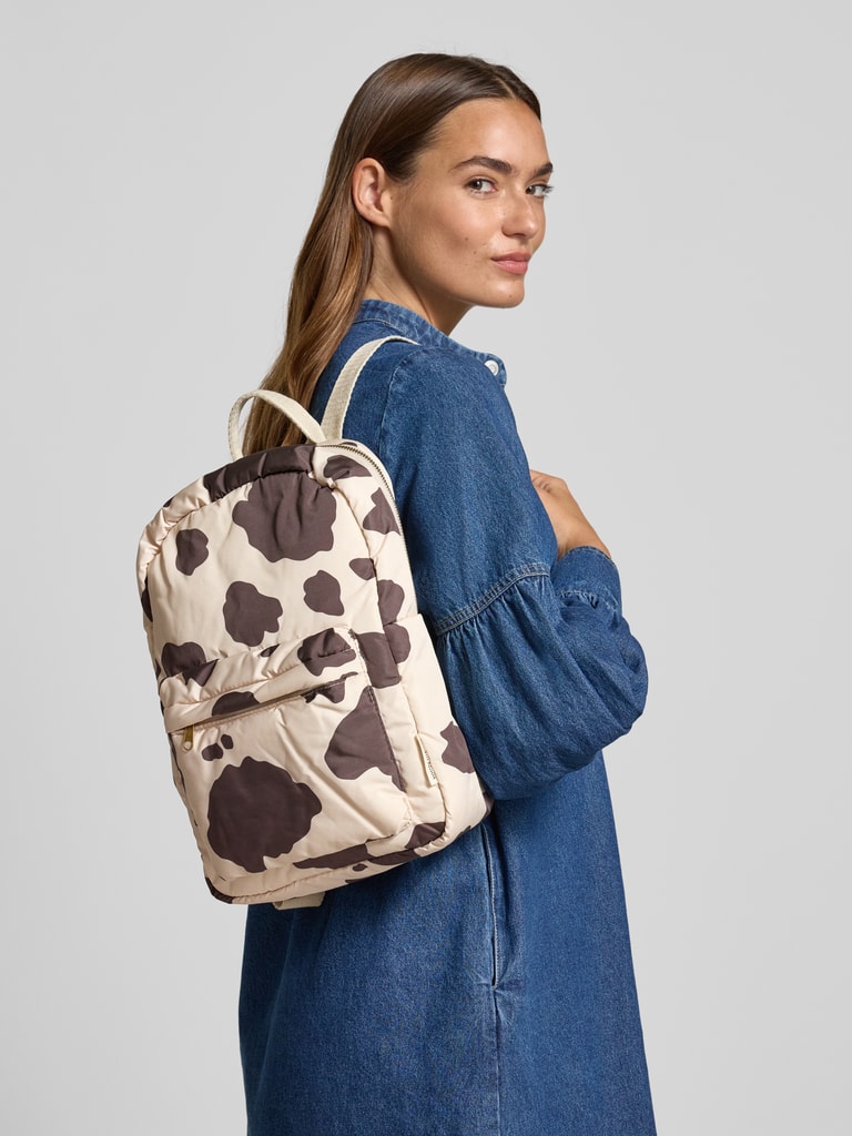 Studio Noos Rucksack mit Allover-Animal-Print Modell 'Holy Cow ...