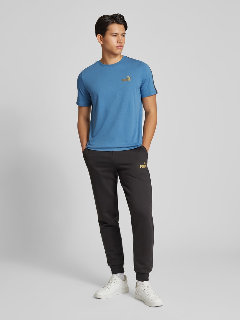 PUMA Performance T-Shirt mit Label-Print (rauchblau) online kaufen