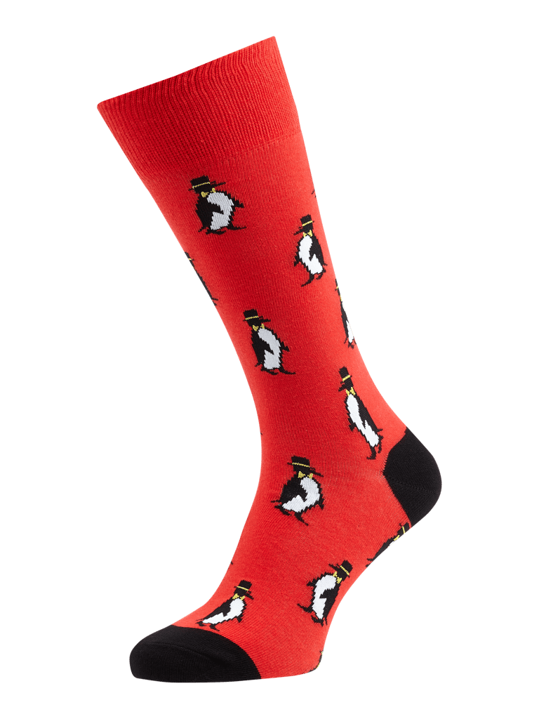 Happy Foot Strümpfe mit PinguinStickereien (rot) online kaufen