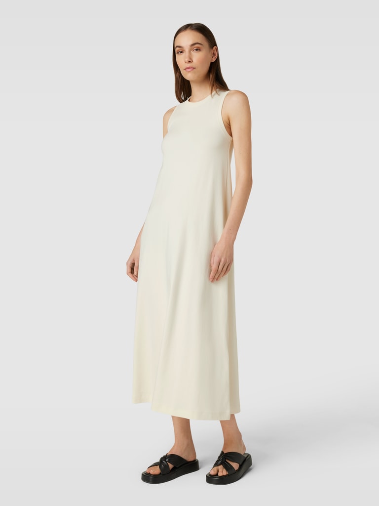 Drykorn Midi-jurk in mouwloos design, model 'ELSANNE' in ecru