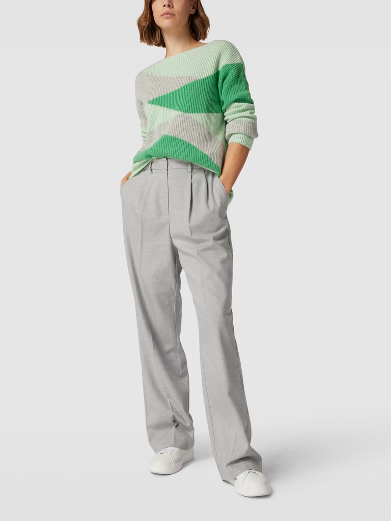 Armedangels Strickpullover mit Colour-Blocking-Design Modell