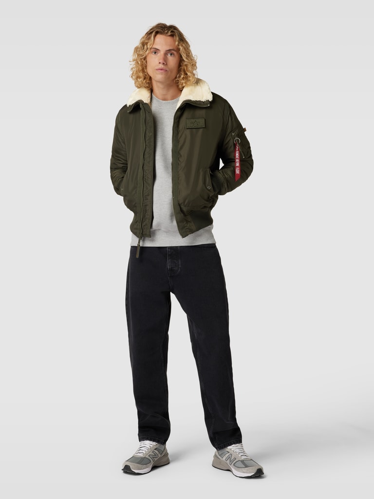 BRANDIT US FLIEGERJACKE MA2 MIT FELLKRAGEN ARMY JACKE PILOTENJACKE BOMBERJACKE