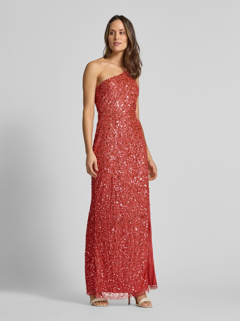 Luxuar Avondjurk met pailletten en loopsplit in zwart online kopen | P&C Luxuar Avondjurk met pailletten en loopsplit in zwart online kopen | P&C