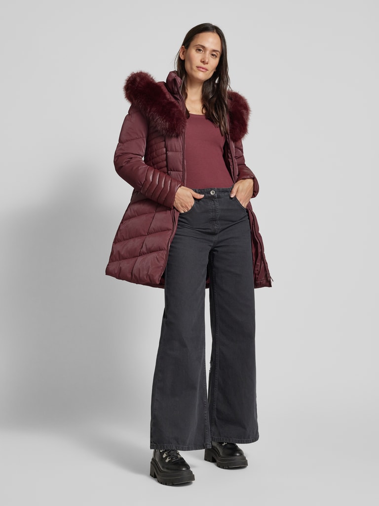 Olga Guess Wollmantel Damen Guess Steppmantel Mit Kunstfellbesatz