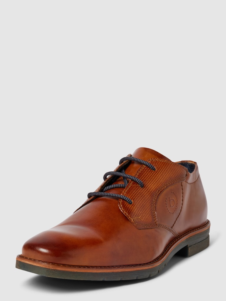 Bugatti Scarpe Stringate Uomo - Derby In Pelle Con Finitura Bicolore, Design Elegante E Comodo